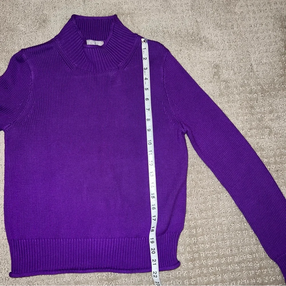NWT J. Crew New Heritage Rollneck Trade Sweater Dark Iris XS